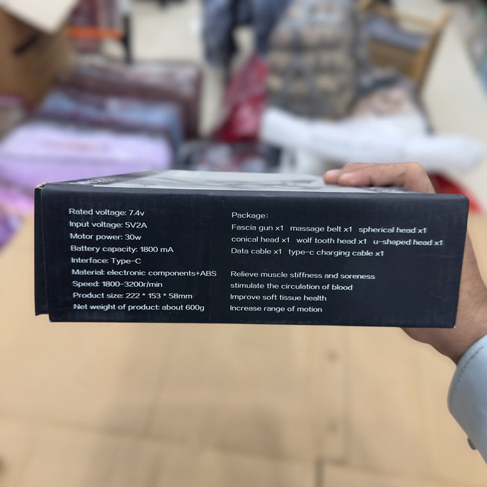 2 in 1 Massager Belt & Fascial Gun HB-016