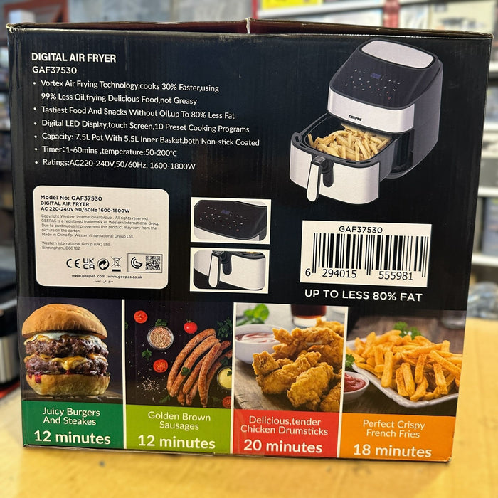 GEEPAS 5L DIGITAL AIR FRYER 37527