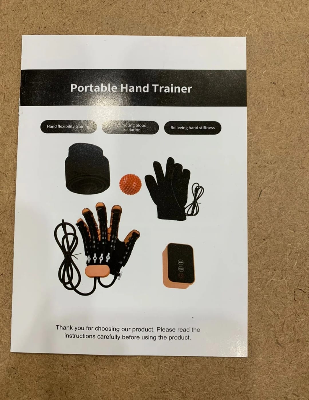Portable hand triner meshine.   Double hand