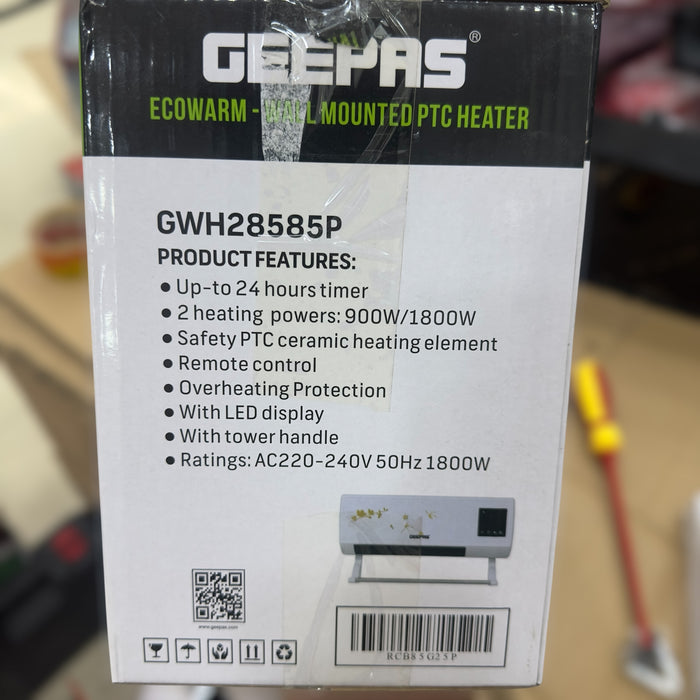 Geepas Ecowarm Wall Mounted PTC Heater 28585