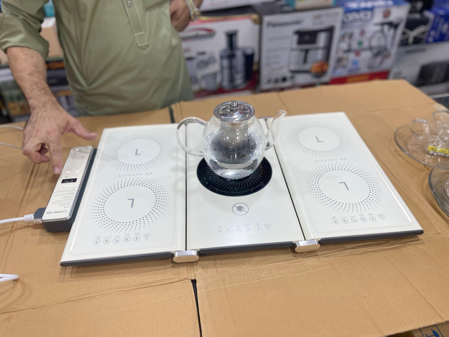 living ton electric stove 1400 watt