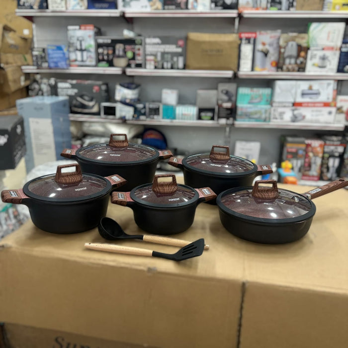 Donnor 15pcs Rich Non-Stick Cookware Set