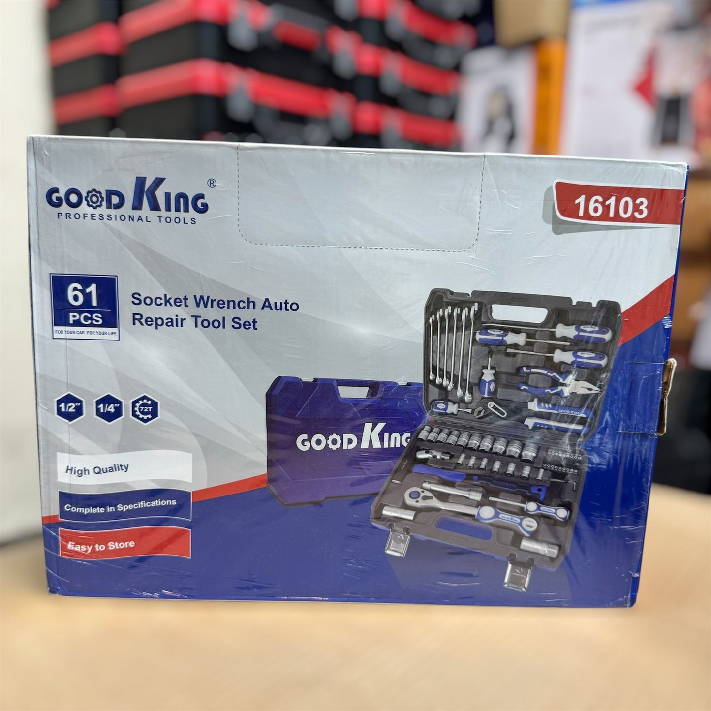 Russia GOOD KING Commercial 61 pcs tool bo