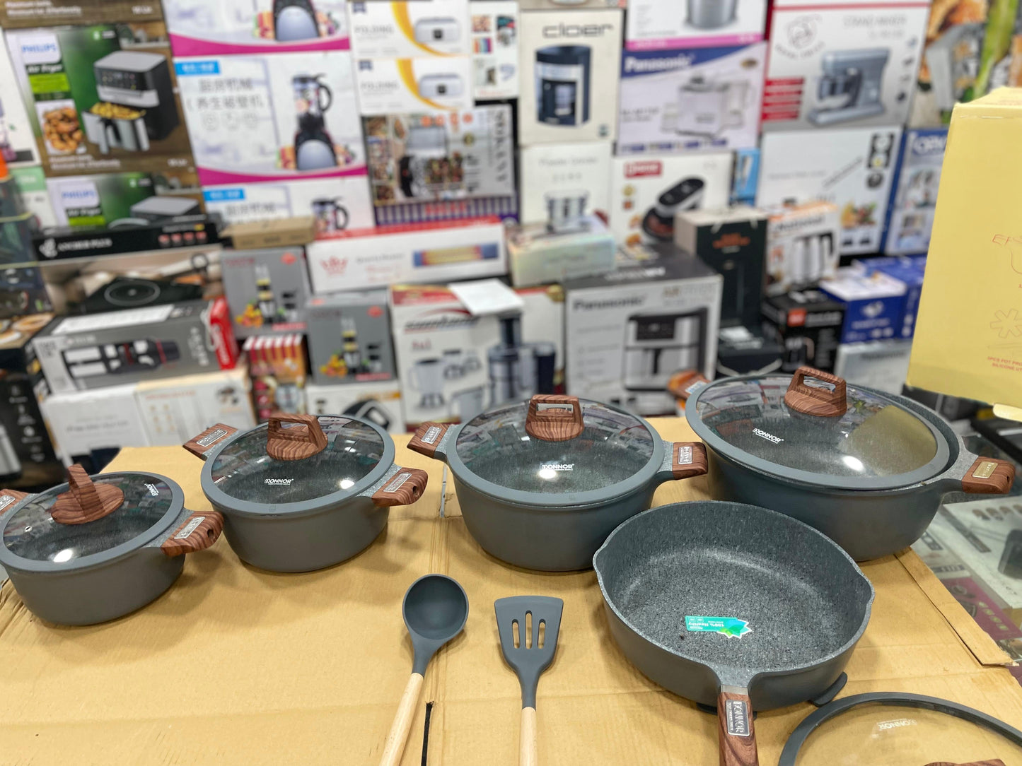 Donnor 15pcs Rich Non-Stick Cookware Set