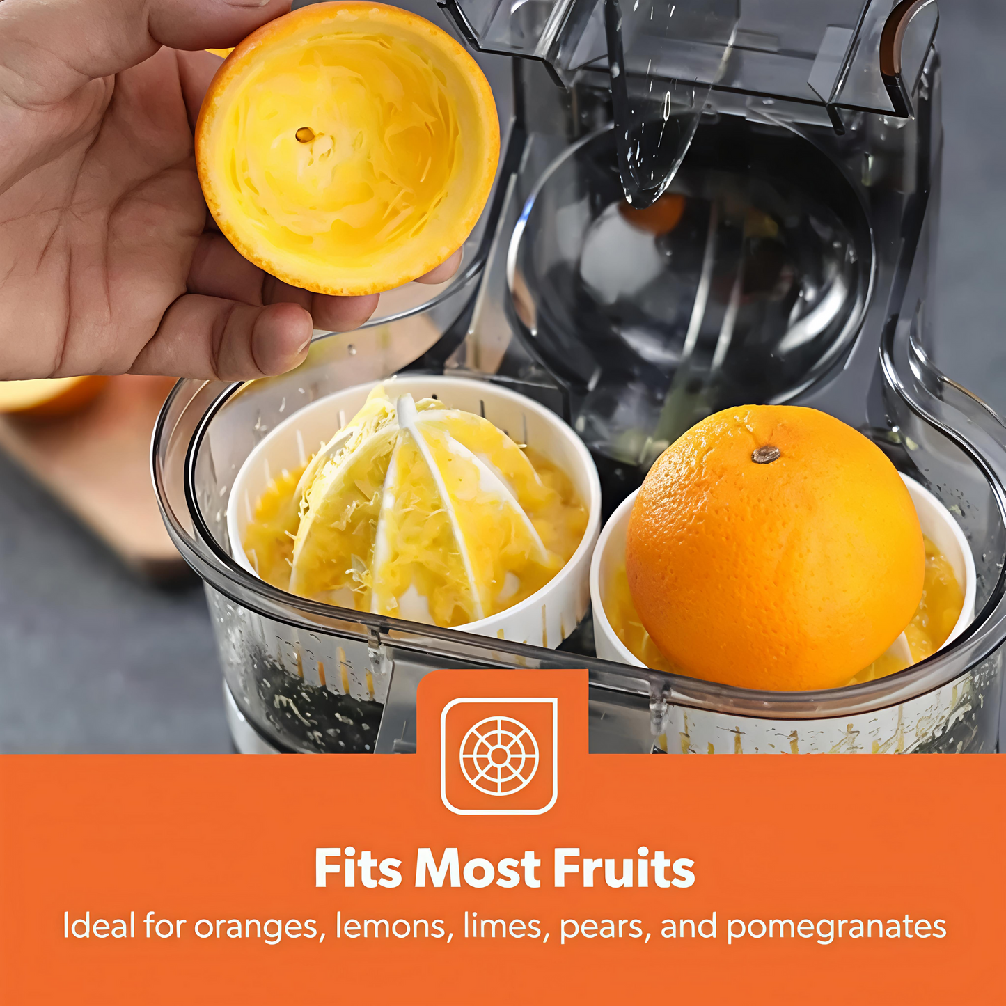 Geepas Double Squeezer Citrus Juicer Red 90W, GCJ5347