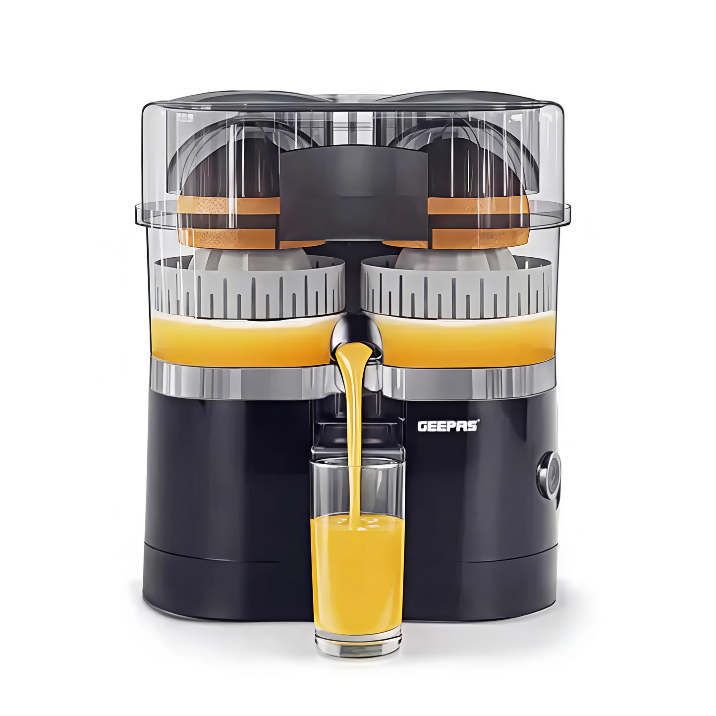 Geepas Double Squeezer Citrus Juicer Red 90W, GCJ5347