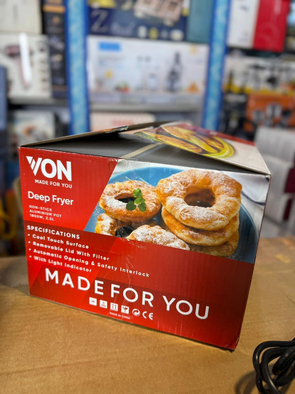 Von Deep Fryer 2.5L VSYD25BBK