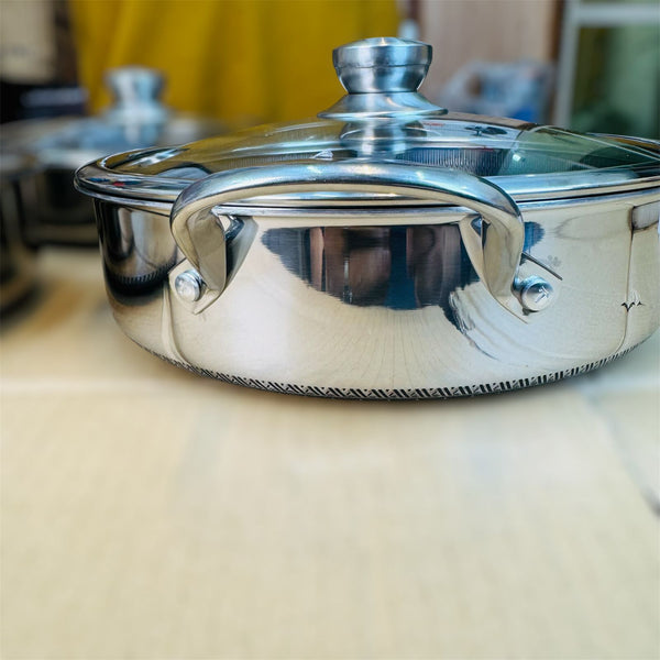 honeycomb lesser coating shallow casserole set