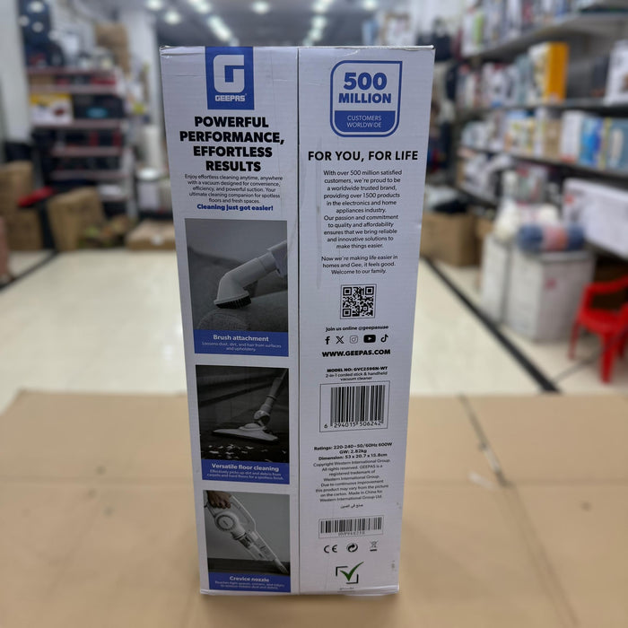 Geepas Stick & Handheld Vacuum Cleaner 2596