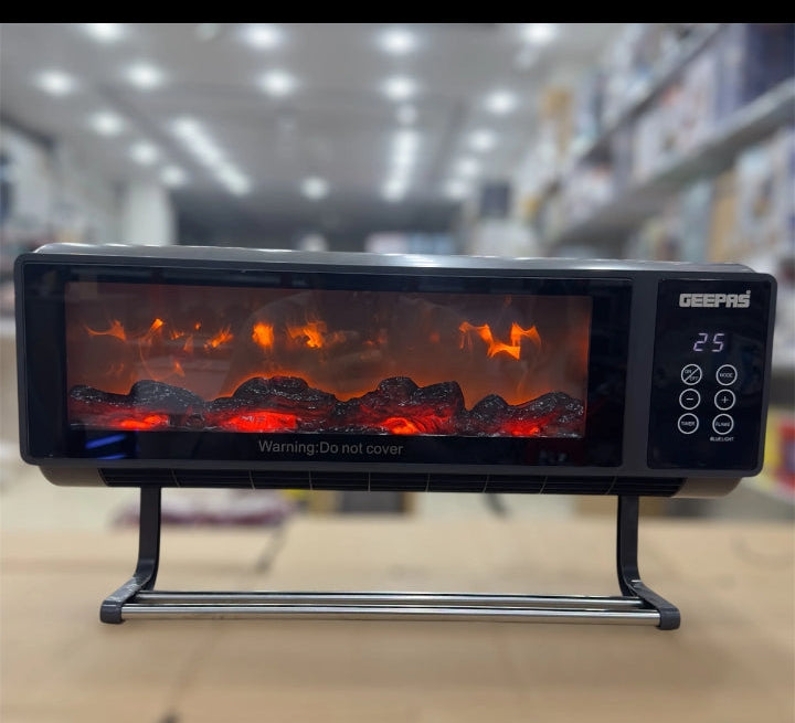 Geepas Wall Mounted Fireplace Heater 28514