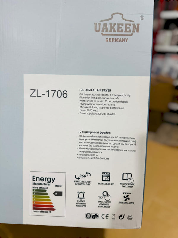 Uakeen Digital Air Fryer ZL-1706