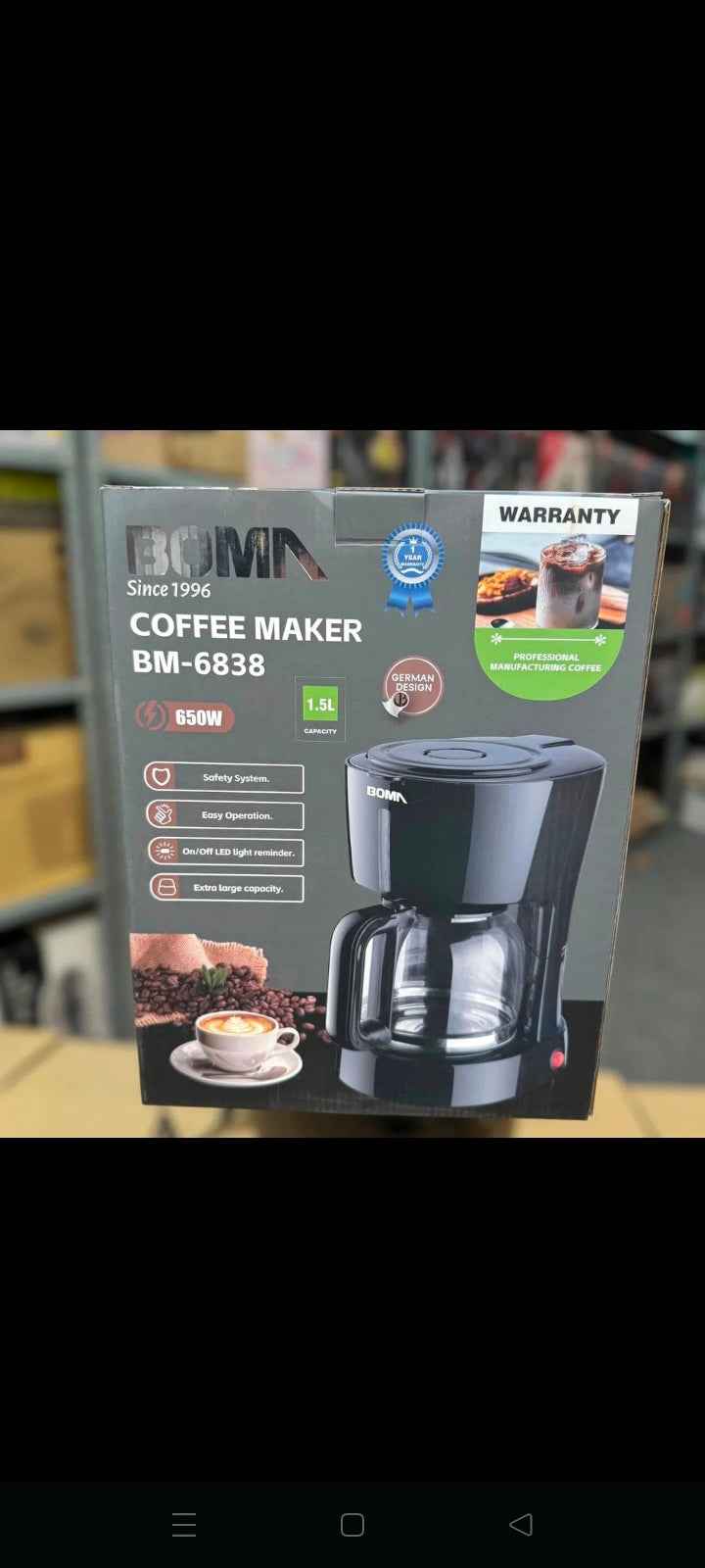 Boma Coffee Maker BM-6838