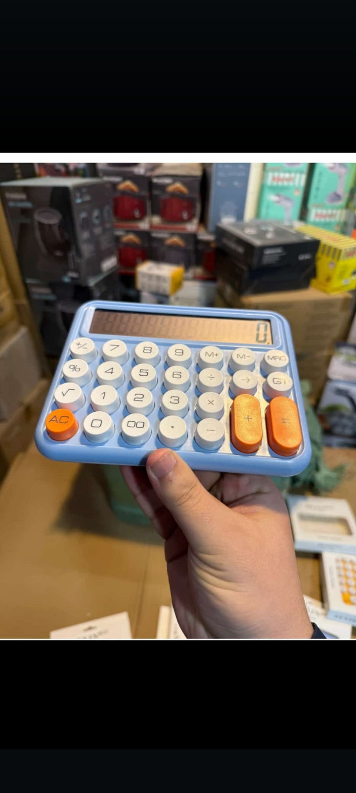 DEXIN Mechanical Switch Calculator, 12 Digits, Large LCD Display, Green Calculator Big Buttons, Mechanical Calculator, Calculators Desktop Calculator, Cute Calculator, Aesthetic Calculator