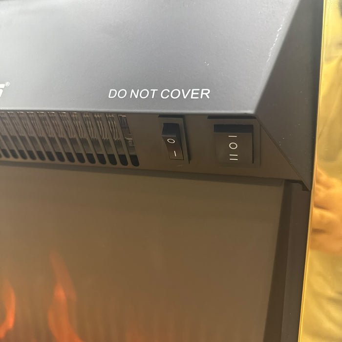 Geepas Quartz Tube Log Flame Effect Electric Heater 28579