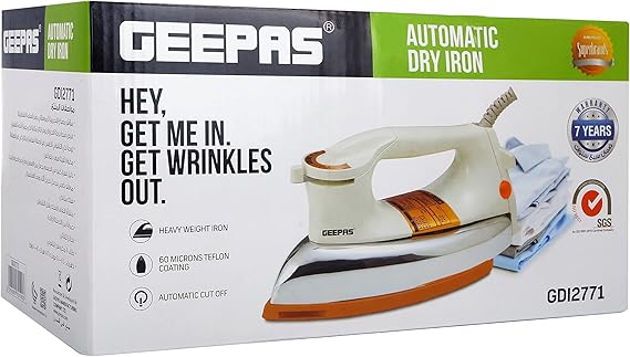 GEEPAS Dry Iron 1200W-2771