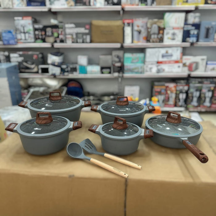 Donnor 15pcs Rich Non-Stick Cookware Set