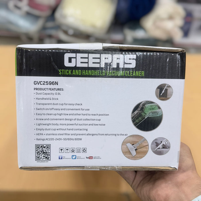 Geepas Stick & Handheld Vacuum Cleaner 2596