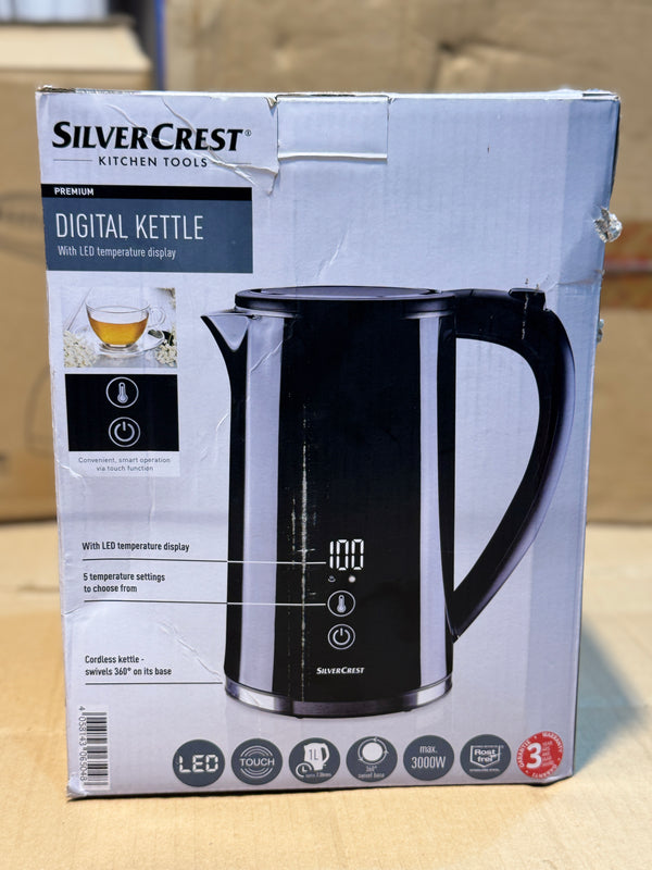 silver electric kettle