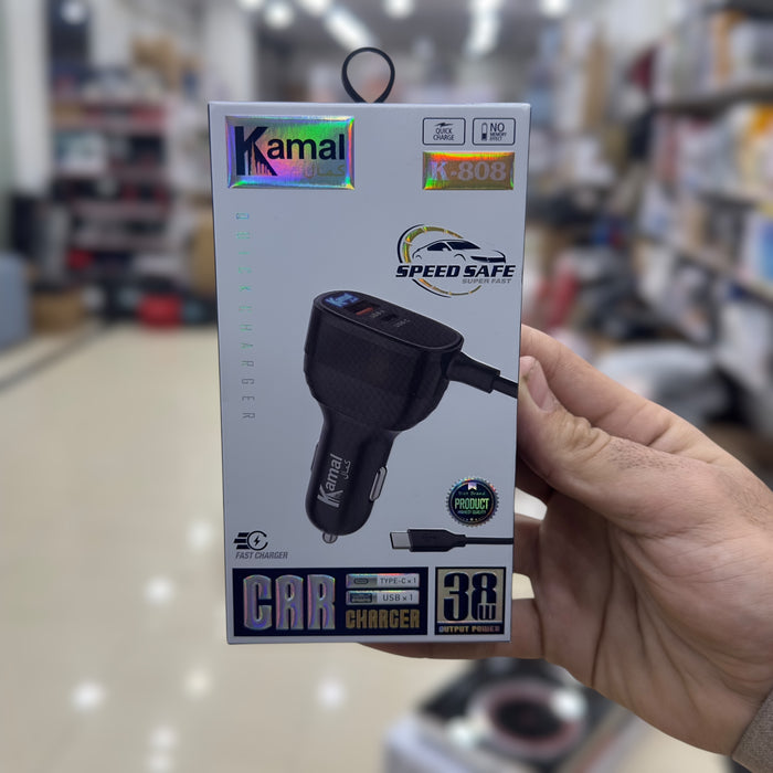 Kamal 38W Car Charger K808