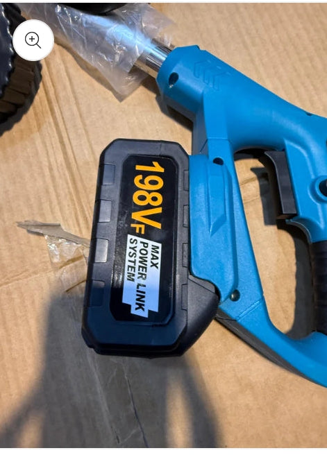 Rechargeable Grass Cutting Machine with 2 Batteries – Portable Lawn Trimmer