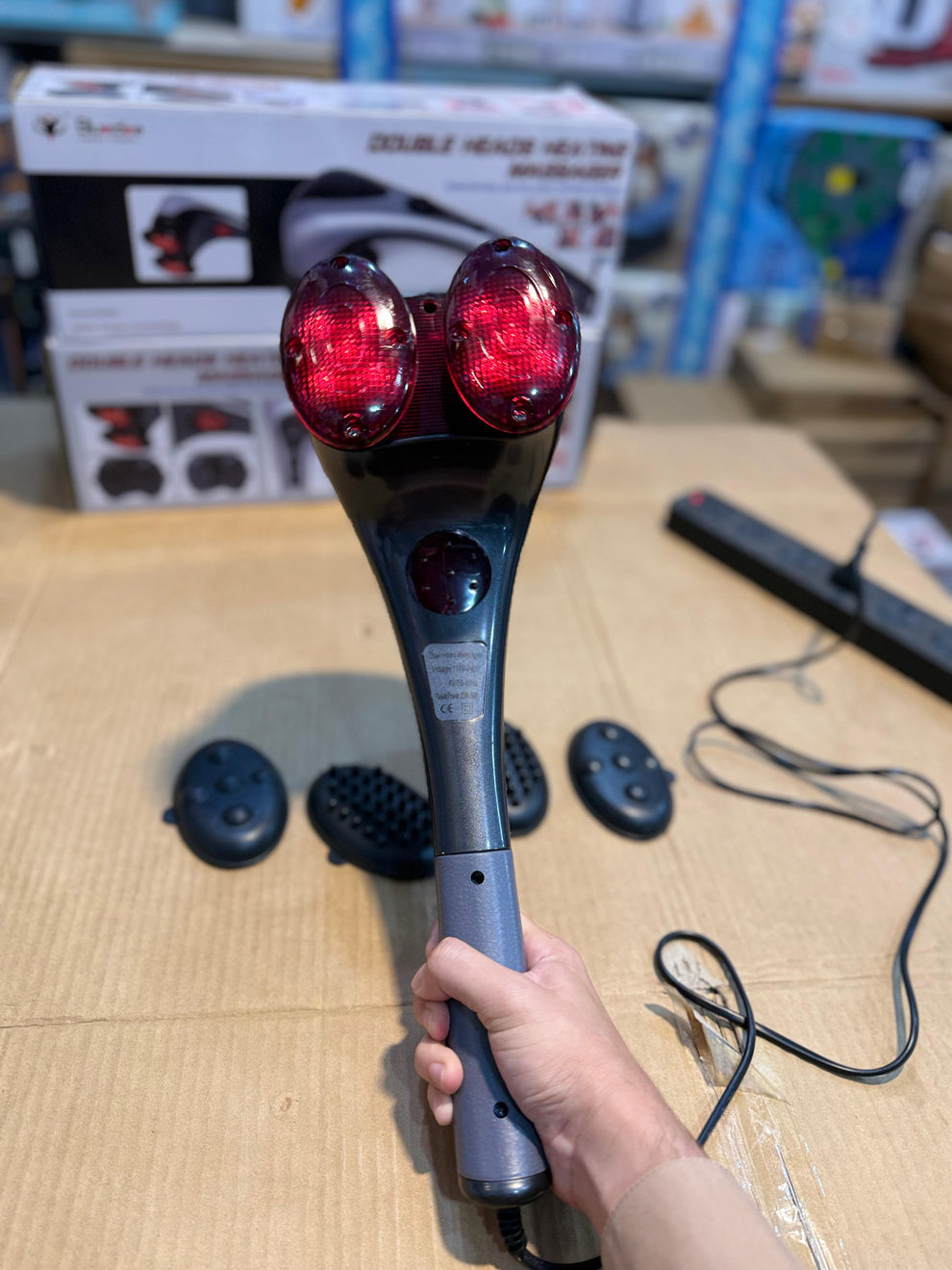 Double Heads &. Heating massager