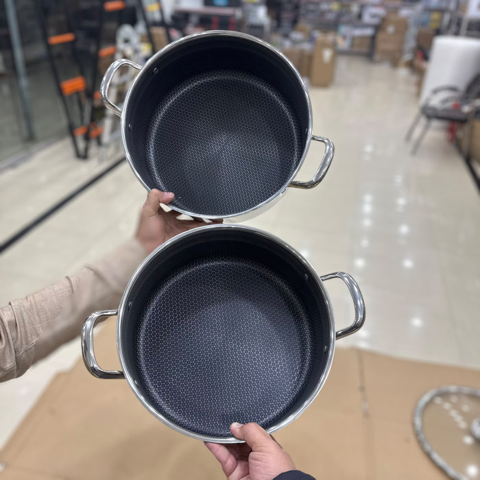 4pcs Big Size Laser Coated Casserole