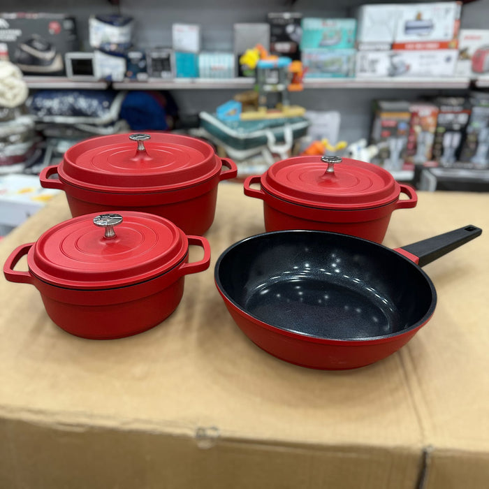 Uakeen Germany Induction Die-Cast Granite Cookware Set 7pcs VK-21