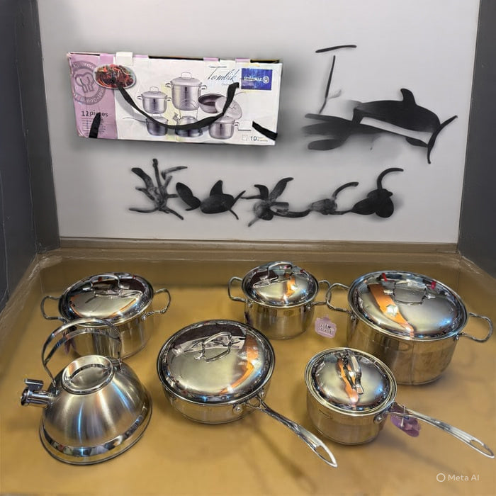 Korkmaz Tombik 12Pcs Cookware Set