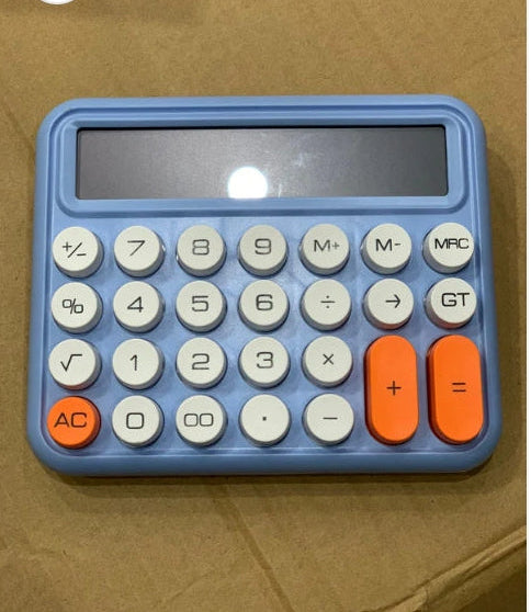 DEXIN Mechanical Switch Calculator, 12 Digits, Large LCD Display, Green Calculator Big Buttons, Mechanical Calculator, Calculators Desktop Calculator, Cute Calculator, Aesthetic Calculator