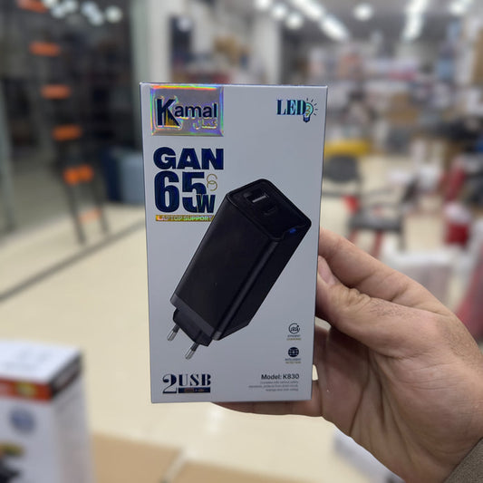 Kamal GAN 65W 2USB Charger K830