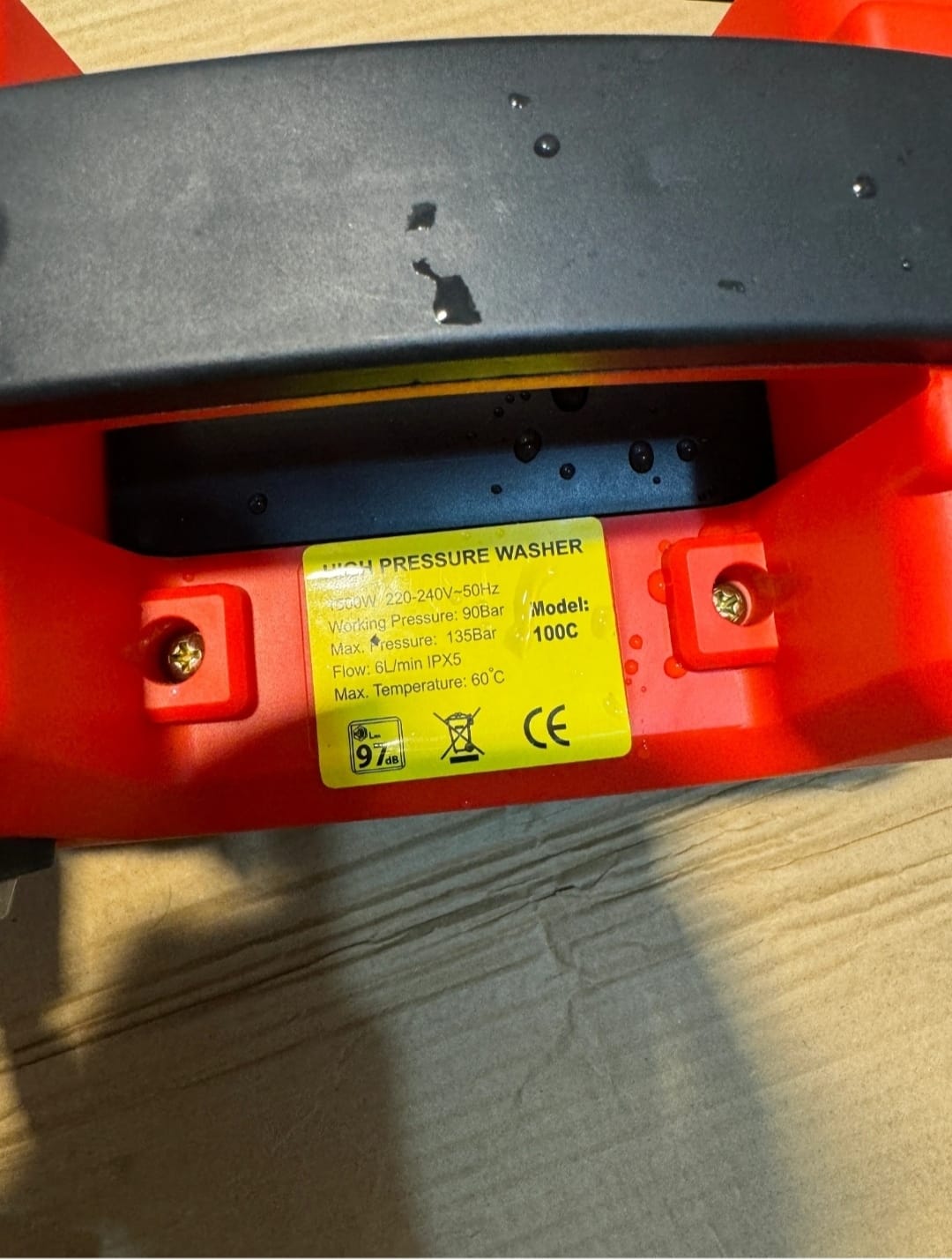 High pressure washer. Model100C