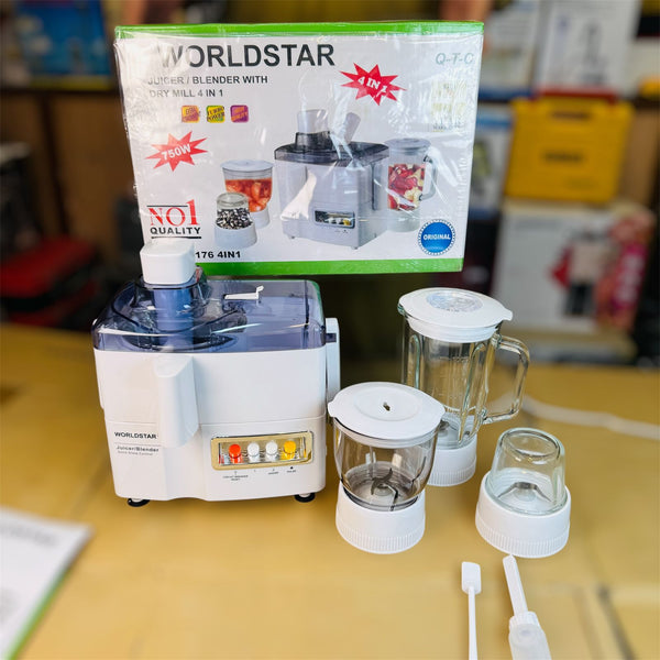 world star 4 in 1 juicer blender set