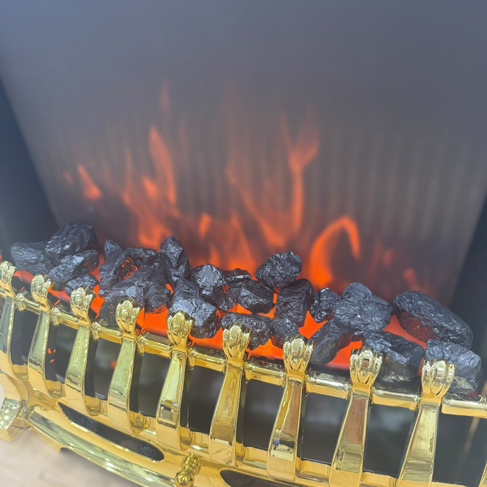 Geepas Quartz Tube Log Flame Effect Electric Heater 28579