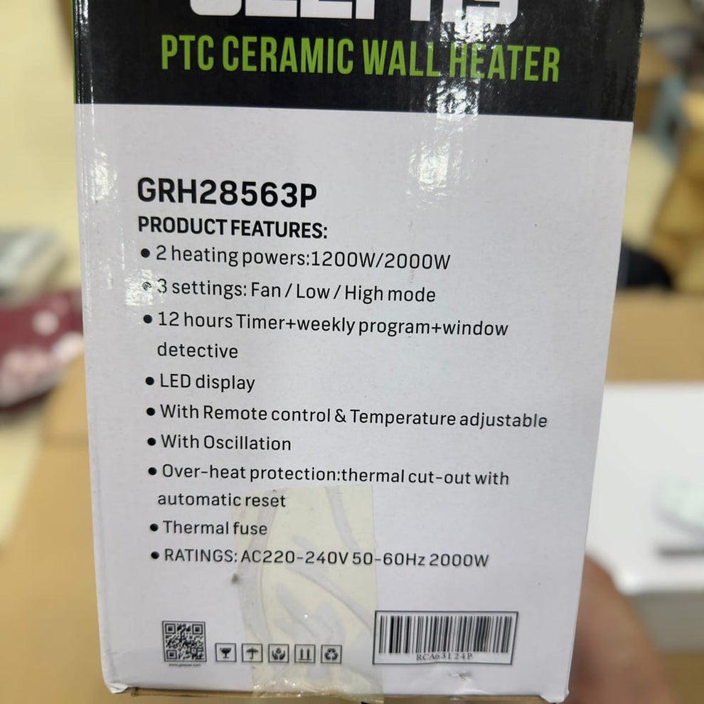 Geepas PTC Ceramic Wall Heater 28563