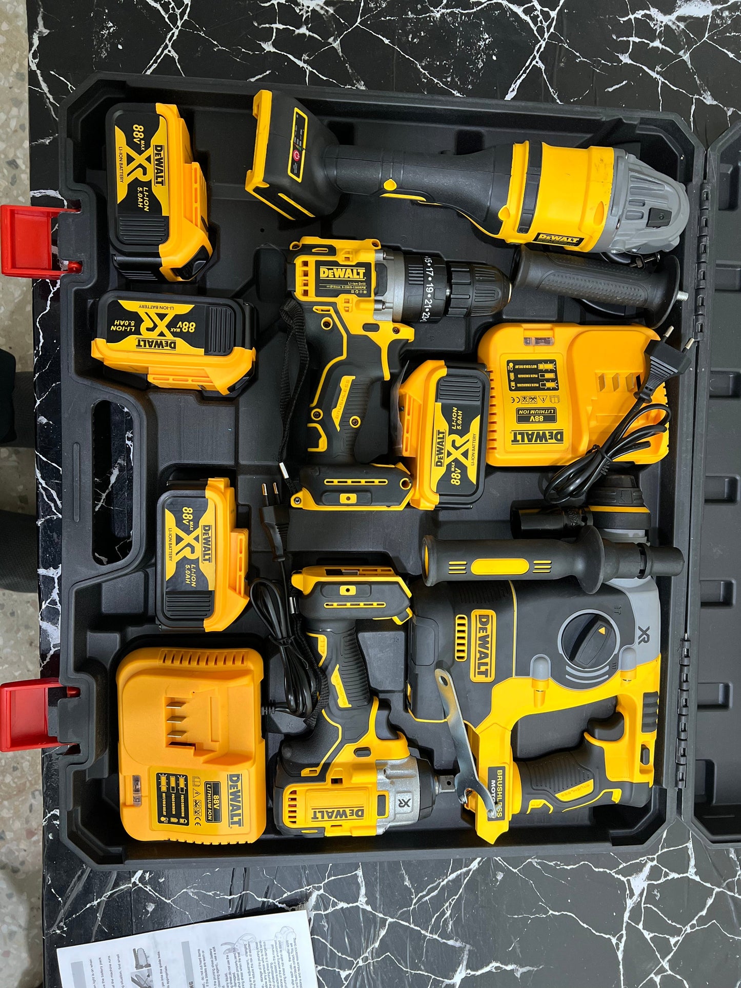 Original Dewalt 4 in 1 drill machine set