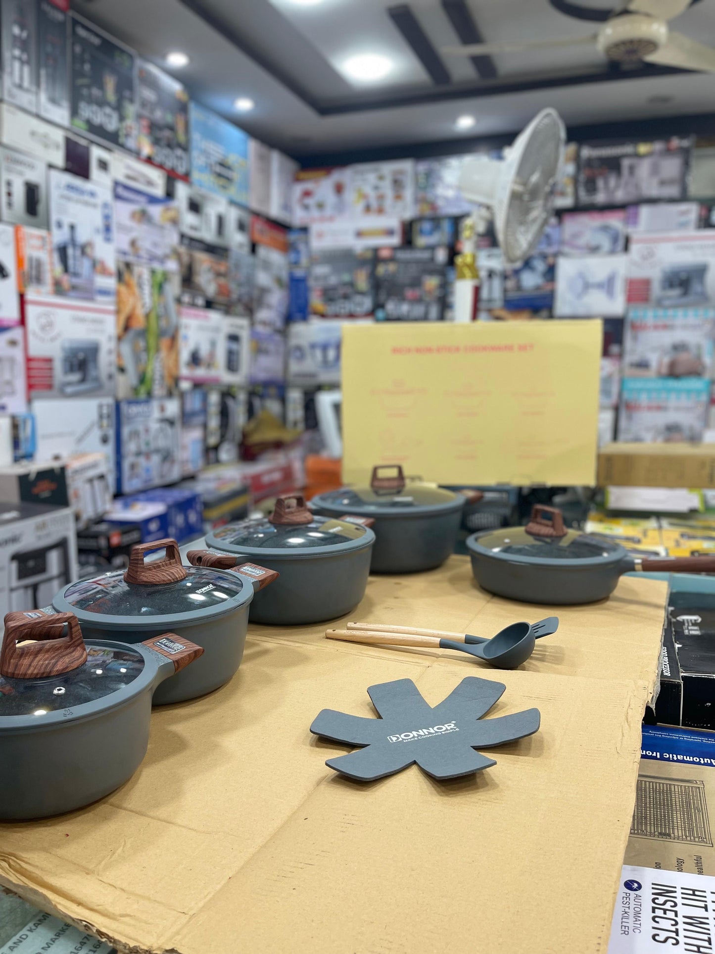 Donnor 15pcs Rich Non-Stick Cookware Set