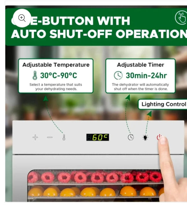 Premium stainless steel food dehydrator _10 Trays