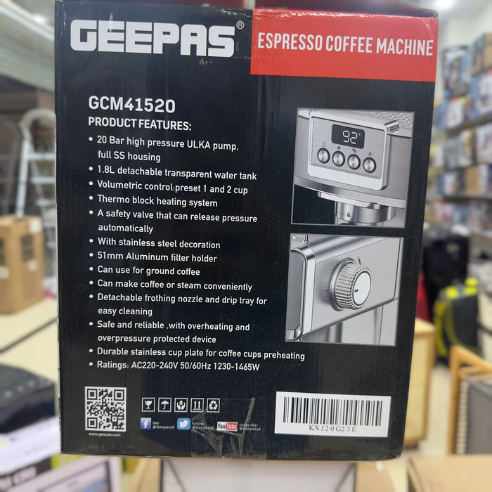 Geepas Espresso Coffee machine-41520