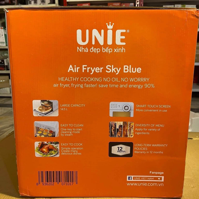 UNIE Digital Air Fryer Sky Blue 14.5L