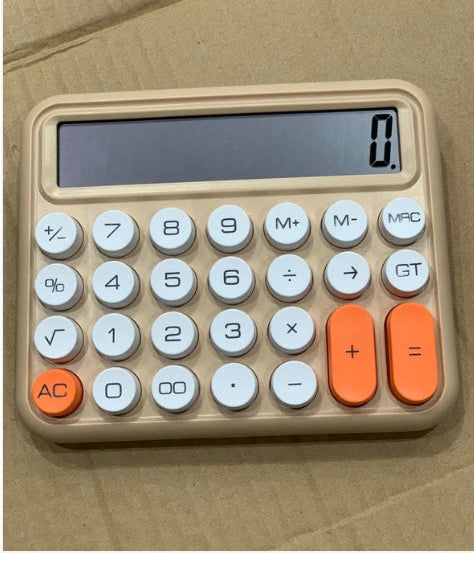 DEXIN Mechanical Switch Calculator, 12 Digits, Large LCD Display, Green Calculator Big Buttons, Mechanical Calculator, Calculators Desktop Calculator, Cute Calculator, Aesthetic Calculator